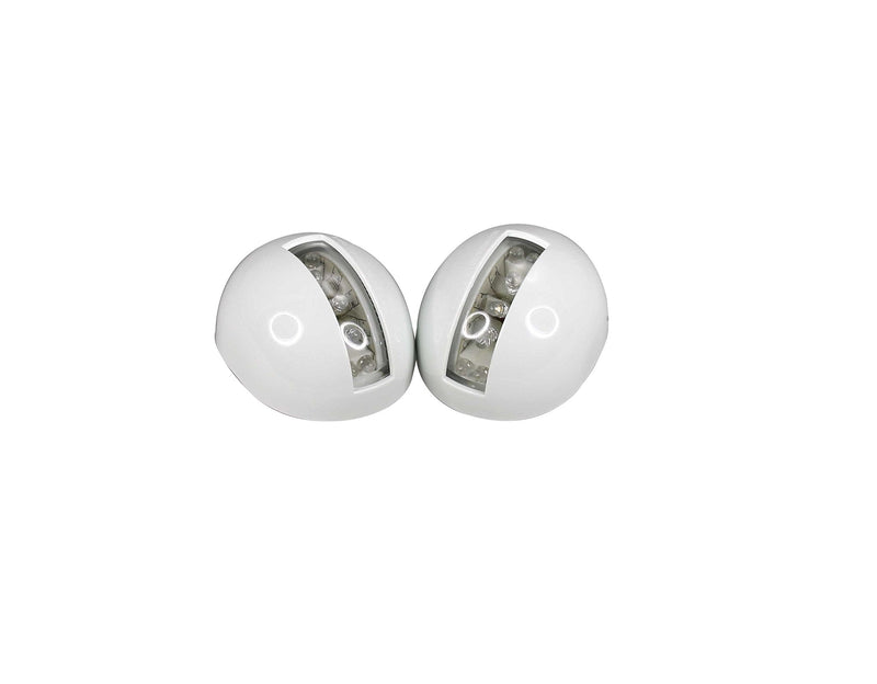 Pactrade Marine Boat Combo Side LED Bi-Color Pair Red & Green Navigation Light USCG 2 NM ABYC A16 Approval 12v White