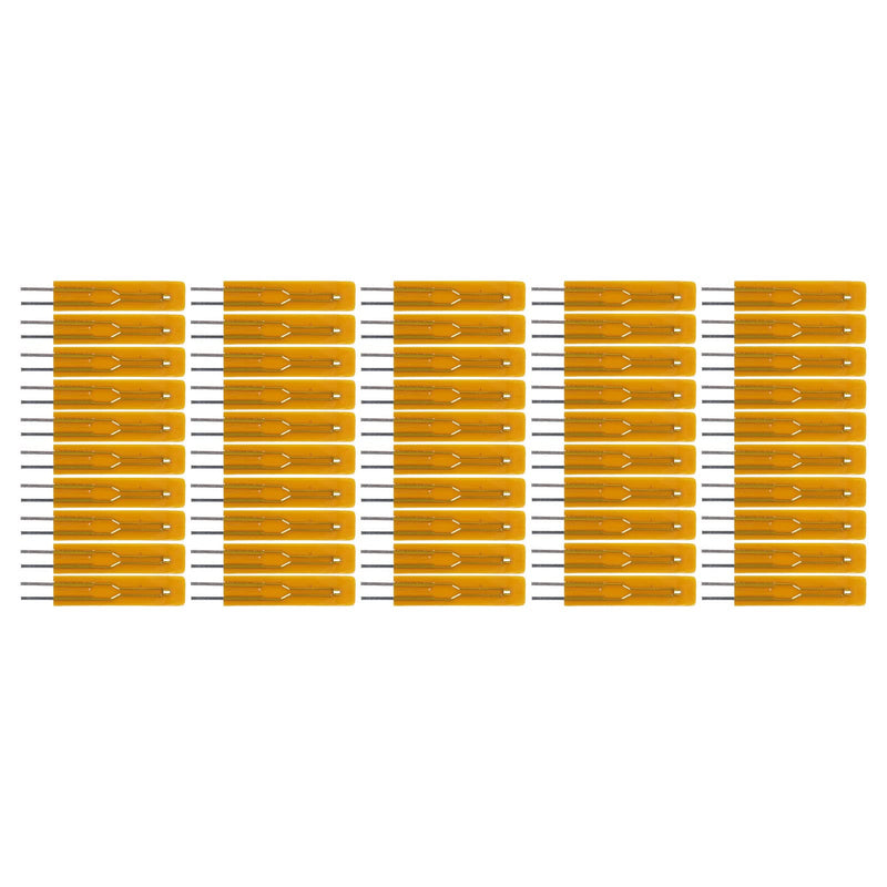 Garosa 50Pcs Thin Film Thermistors -40 to 120℃ MF55 Film B3950 Thermistors with 0.15mm Thickness Insulated Film (MF55-103F-B3950-L25(10K 3950)) MF55-103F-B3950-L25(10K 3950)
