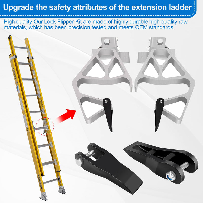 29-1 Lock Flipper Kit for Werner Ladder, Ladder Lock Flipper Compatible with Werner/Louisville/Keller Ladders, Aluminum Extension Ladder Locks Parts