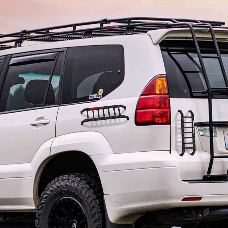 2 Pcs Widdle Wadder Ladders & 2 Pcs Widdle Wadder Certified Stickers, Magnetic Little Ladder Suitable for Truck SUV Car