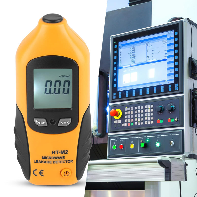 Microwave Detector, Microwave Tester, Digital LCD Display Microwave Leakage Detector, HT M2 Microwave EMF Meter Radiation, Built in Alarm Function for Home Microwave Oven Testing