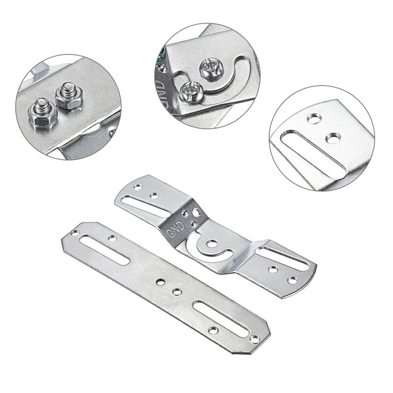 OwnMy 4PCS Rotatable Light Fixture Mounting Brackets Universal Lighting Fixture Crossbars Kit, Close to Ceiling Light Fixture Plates Ceiling Fan Crossbar Mounting Brackets for Pendant Light Chandelier Cross