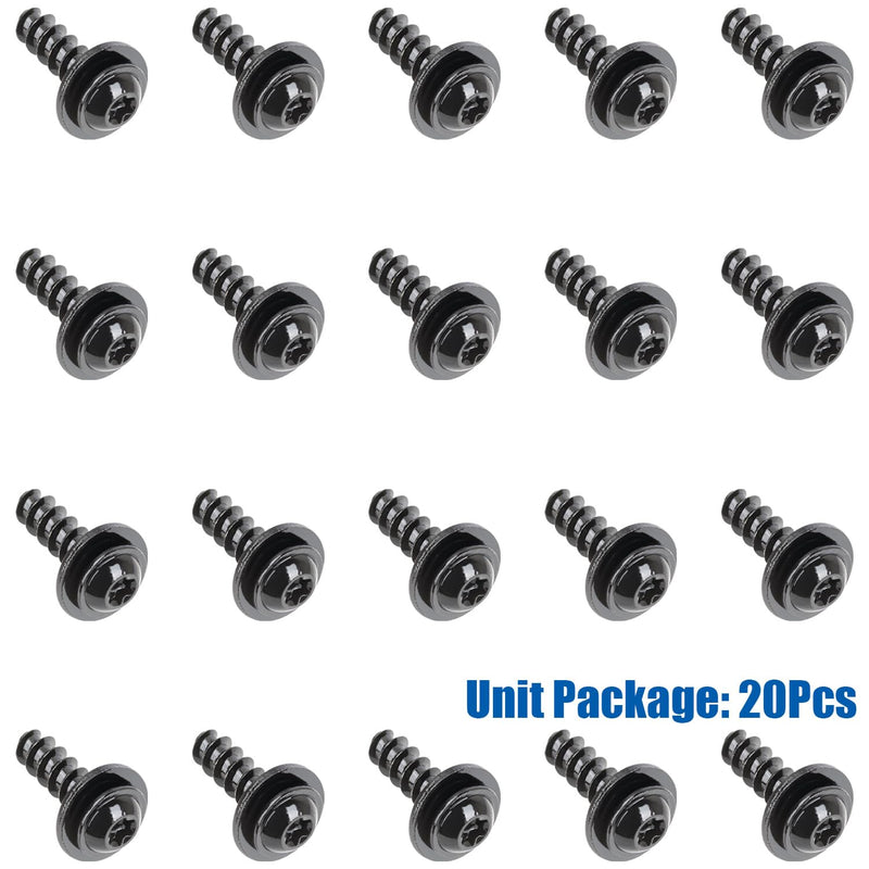 20pcs Door Sill Cover Screw & Door Trim Panel Screws M6.1-2.7x18.5mm for BMW 07-12-9-909-270 Fits 430 M4 M440 X1 2021-On (Pack of 2) One Size (Pack of 2)