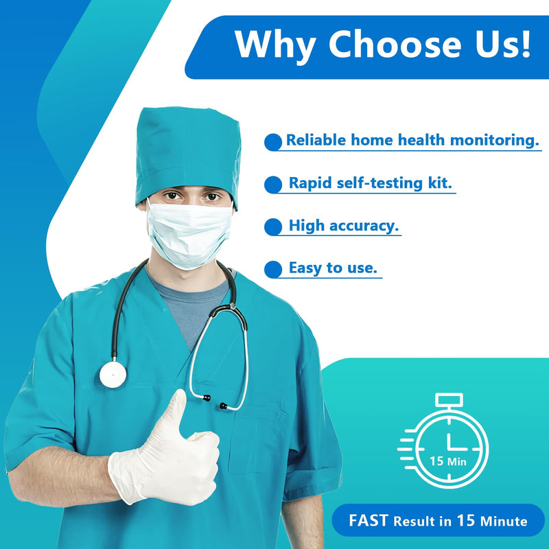 H Pylori Test Kit, Helicobacter Pylori Test Kit - Fast and Accurate, Self-Test at Home, Results in 10-15 Minutes, No Lab Visit Required — 2 Tests Included.