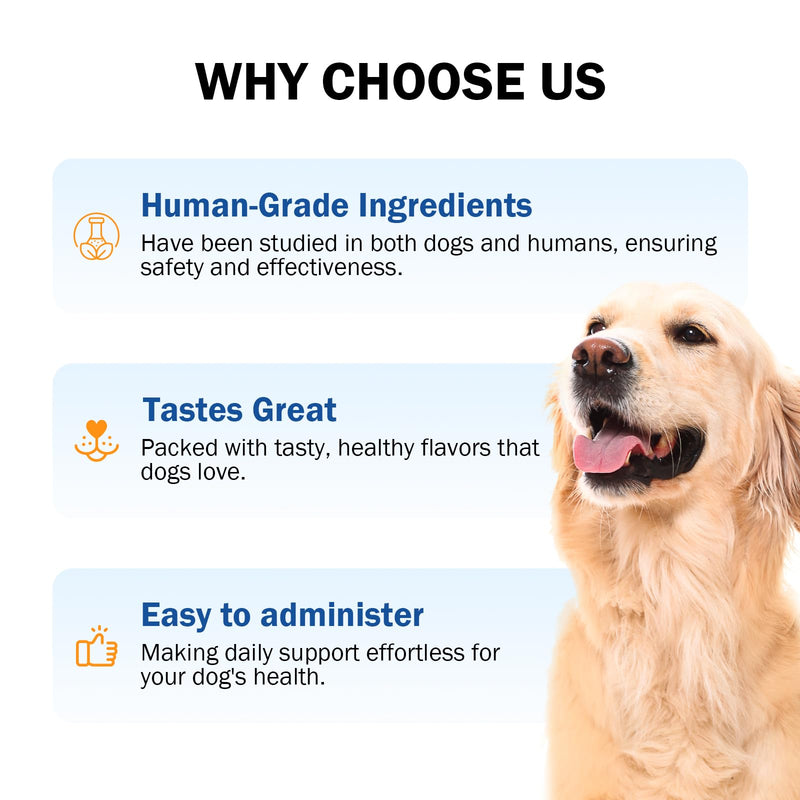 Zinc for Dogs, Heart Support Supplement for Dogs, Promote Heart Function, Healthy Skin and Coat, Strengthen Immune Function, Cellular Growth with Biotin, Selenium and Vitamins