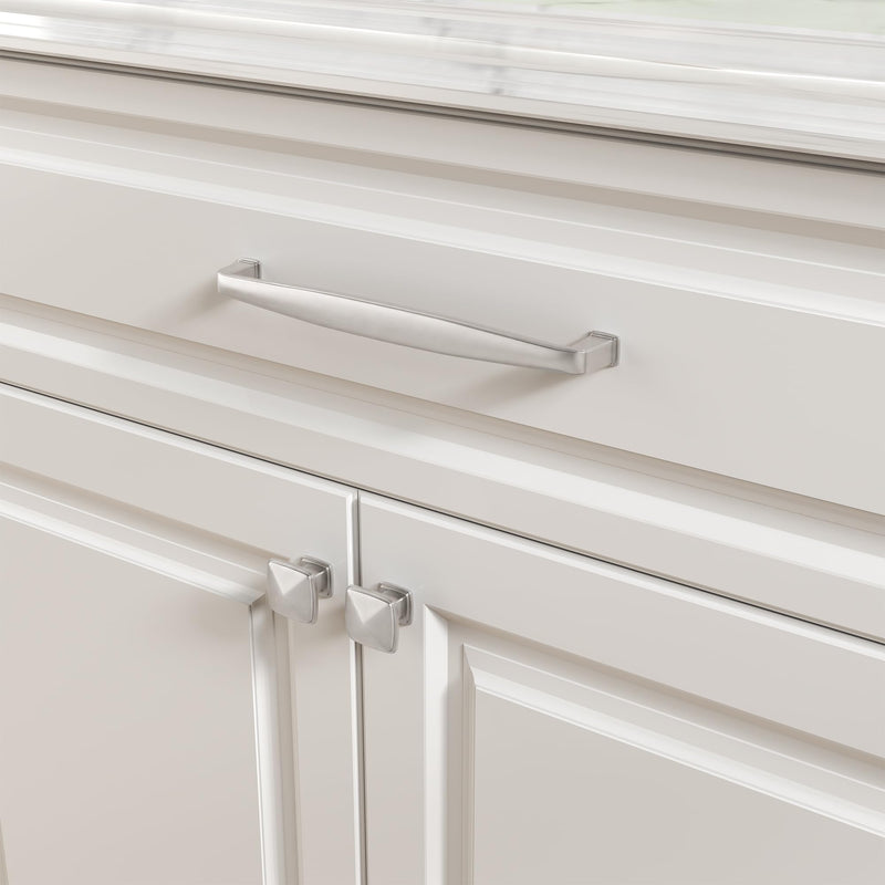 homdiy 25 Pack 5" Brushed Nickel Cabinet Pulls Kitchen Drawer Handles 5-1/16 Inch Hold Center