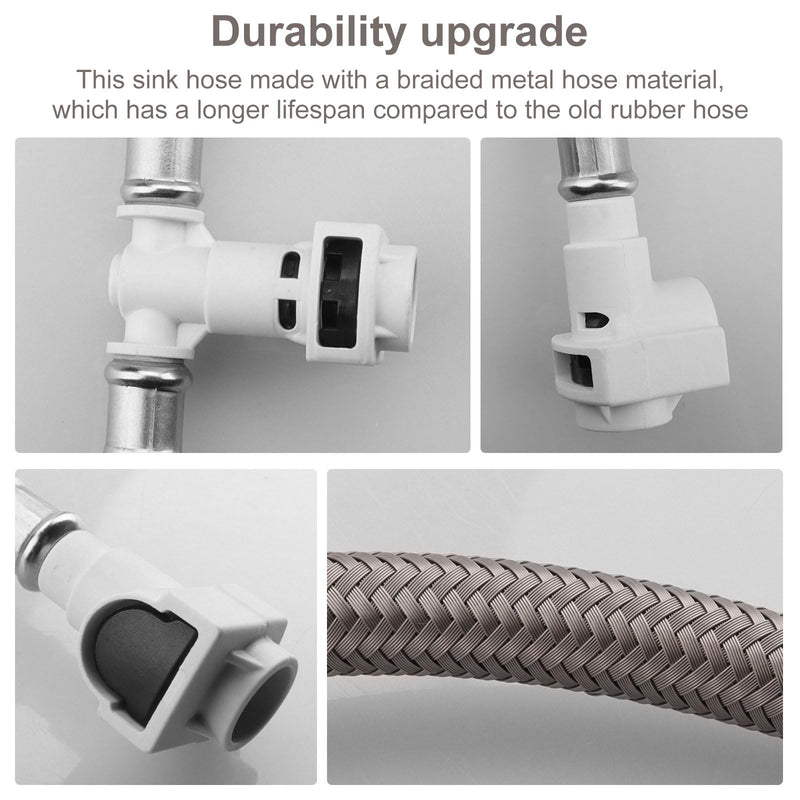 Bathroom Hose Kit Fits for Moen 114299 113016 Hose Kit, Bathroom Faucet hose kit Compatible with Duralock Connections-1 Pack
