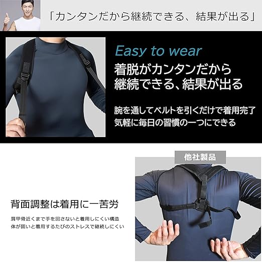 IWAMA HOSEI (Sewing Iwama) Posture Supporter, Posture Belt, Men's Style Fit - NewNest Australia