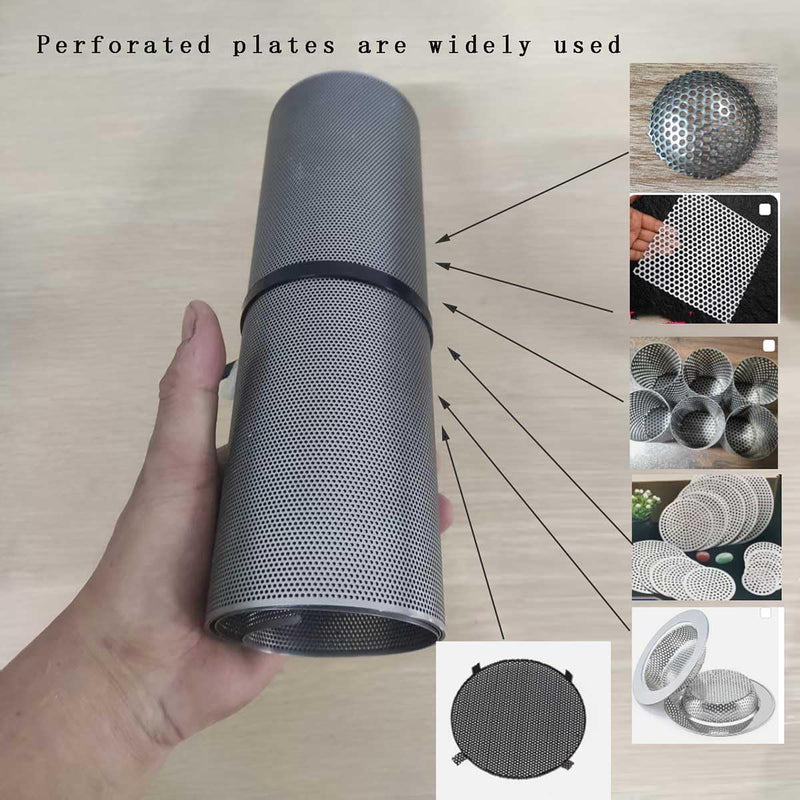 304 Stainless Steel Perforated Sheet 9.8"x39.4", 0.12" Hole, 0.02" Thick | 304 stainless steel sheet,9.8"x39.4",0.12" holes.Corrosion-resistant. Perfect for ventilation, filtration, and DIY projects perforated sheet 3