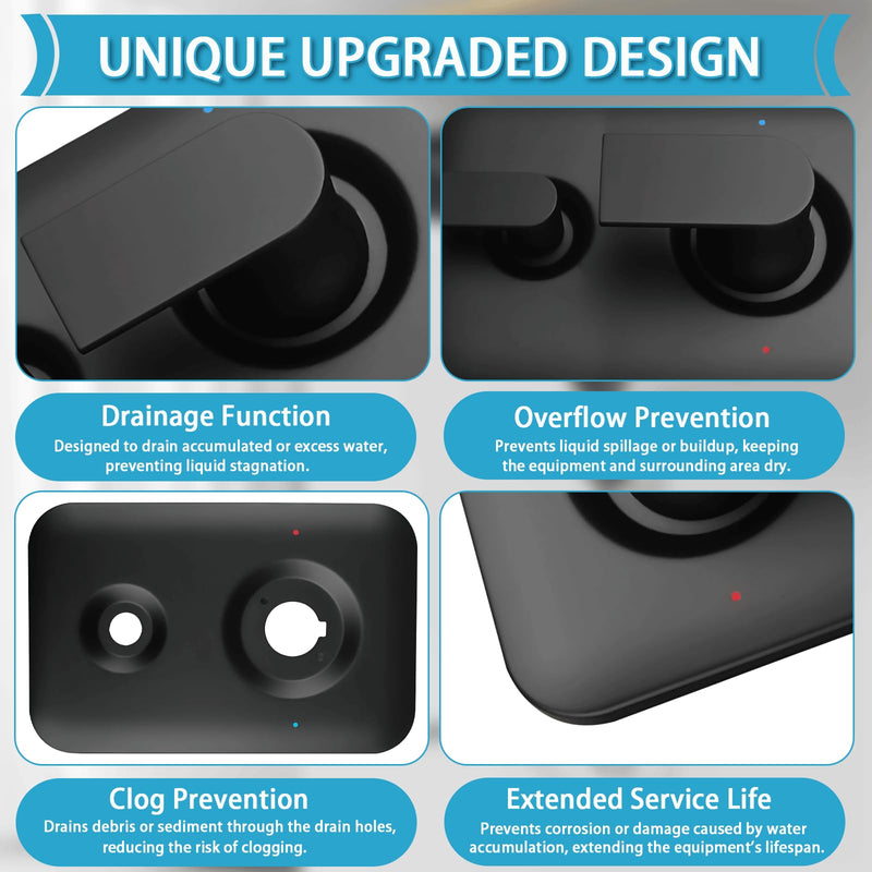 T2470BL Shower Handle 3-Function Transfer Valve Shower Trim Kit, Replacement for Moen T2470BL Genta LX Posi Temp Series, Matte Black (Valve Not Included)