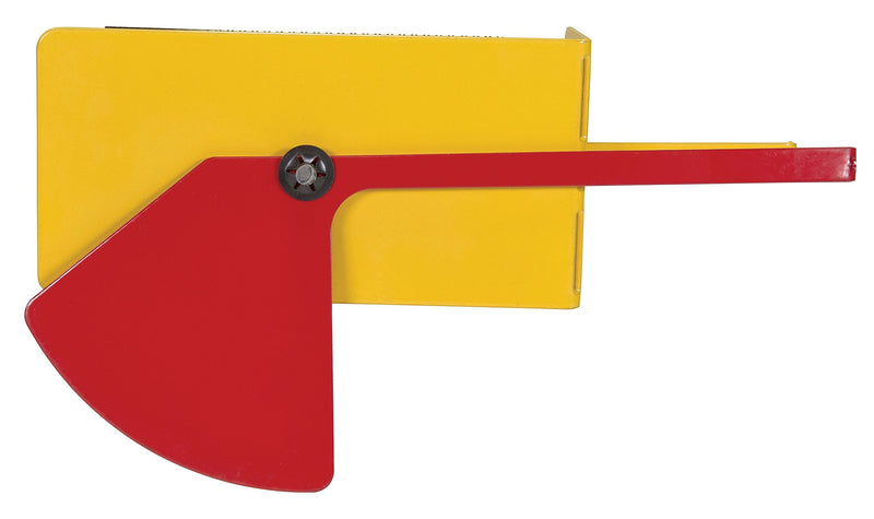 Vestil FRK-LVL Steel Fork Truck Level 9-1/4 in. x 2-5/8 in. x 5-1/16 in. Yellow/Red