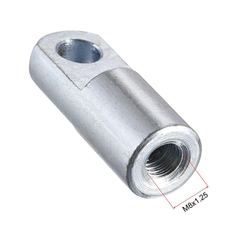 uxcell Air Cylinder Rod Clevis End M8x1.25 Female Thread 42mm Length I Type Connector M8x1.25mm