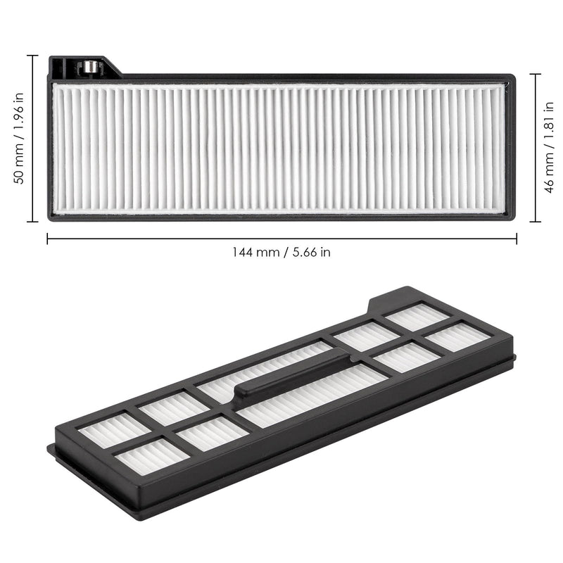(6 Pieces) X10 Pro Omni HEPA Filter Compatible with EUFY X10 Pro Omni Robot Vacuum Cleaner Filter Accessories HEPA Filter (6 Pieces)
