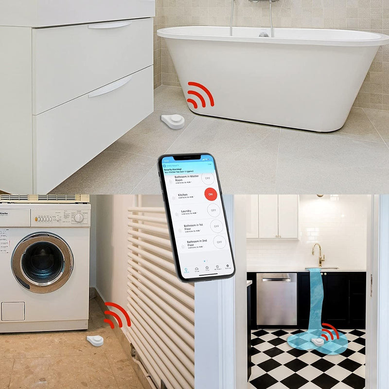 THIRDREALITY Zigbee Water Leak Sensor with Dripping Detection,120dB Alarm,App Notifications Enabled When Work with Home Assistant and Compatible Zigbee HUB Like SmartThings,Aeotec or Third Reality Hub Drip detect 1 pack