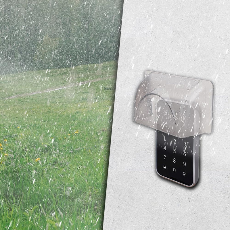 Access Control Rain Cover, Weatherproof Protective Shield Doorbell Keypad Card Reader Shell Transparent Plastic Controller Attachment Rainproof Fit for Video Fingerprint Lock Security System - NewNest Australia