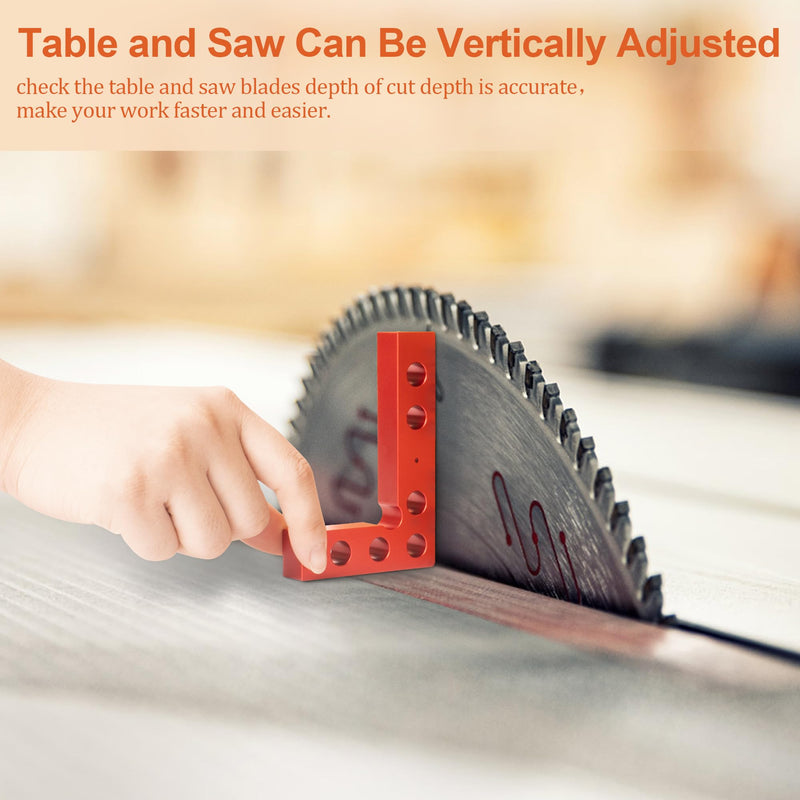 1Pack Mini Small Square Center Finder Tool 90 Degree Precision Machinist Square Edge Marking Center Finder Woodworking Center Line Tool Wood Work Square Tool Woodworking Pocket Marking Square Gauge 1