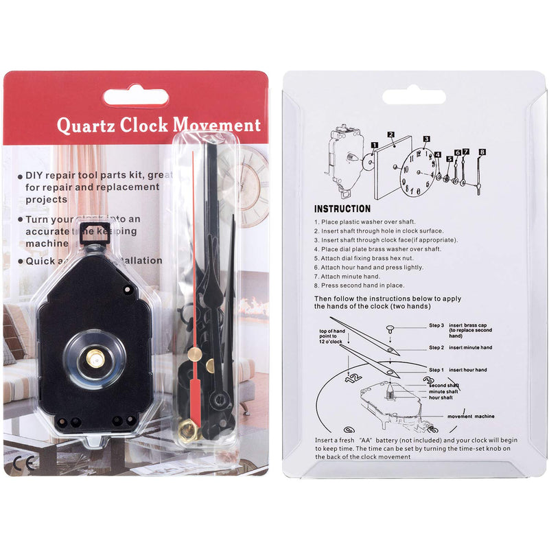 Quartz Pendulum Trigger Clock Movement Chime Westminster Melody Mechanism Clock Kit with 3 Pairs of Hands