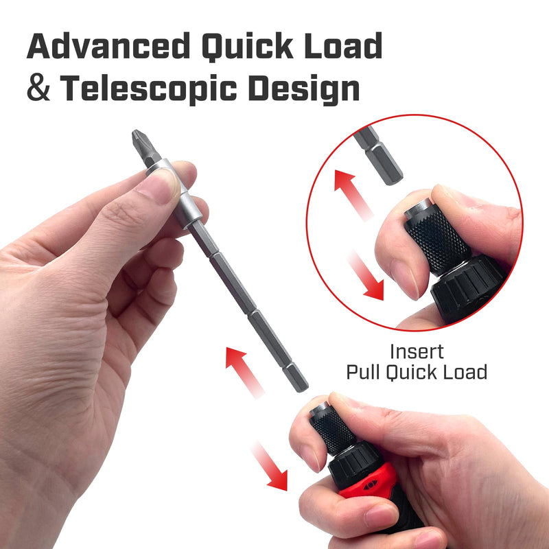 Multi Ratcheting Screwdriver Set: 21 in 1 Magnetic Multiple bits Suitable for Everyday Household Use 21-in-1 Screwdriver