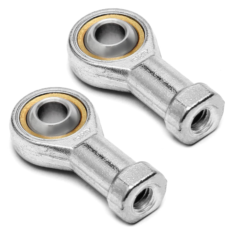 Othmro 2Pcs SI8T/K Rod End Ball Bearings Bearing Steel Self-Lubricating Rod End Joint Bearing 8mm M8 Female Thread Connector Joint Bearing Right Hand Rod End Bearing CNC Equipment with Jam Nut
