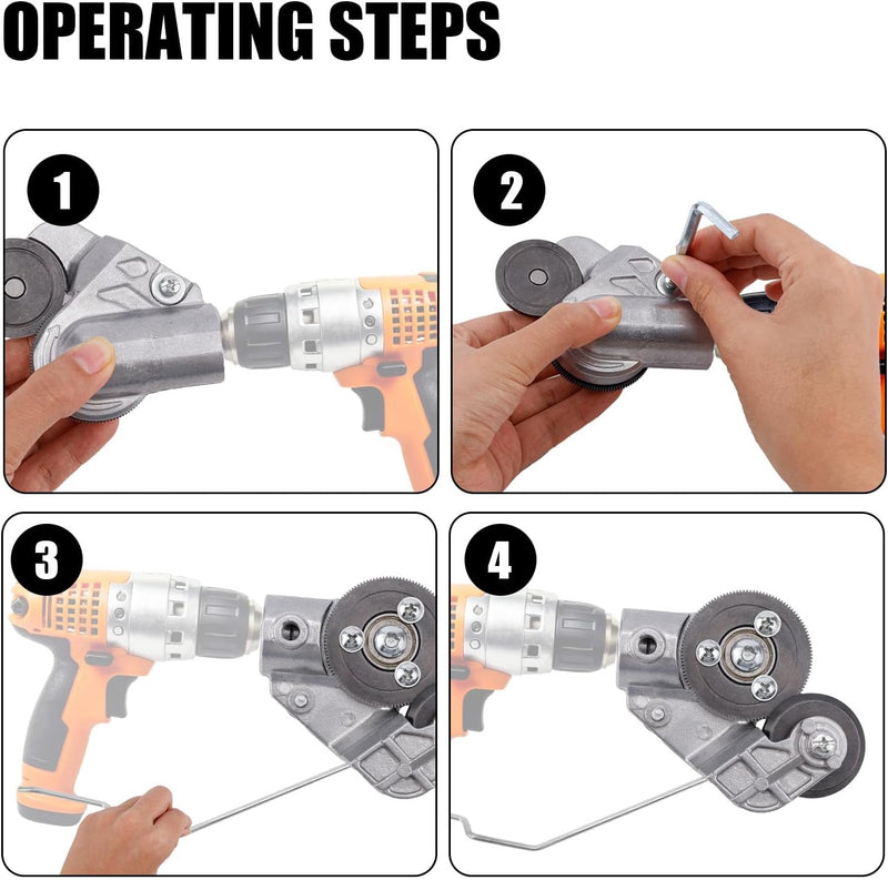 2025 Electric Drill Plate Cutter - Efficient Metal Shears Attachment for Effortless Cutting of Iron, Steel, Copper, Aluminum - Superior Precision and Efficiency, a Must-Have for DIY. - NewNest Australia
