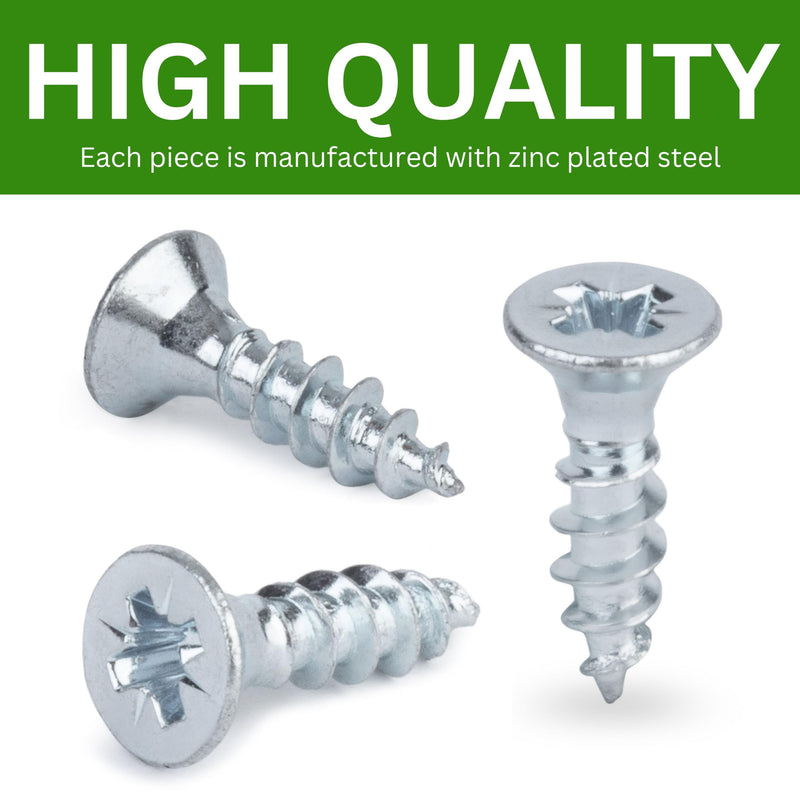 Spare Hardware Parts Replacement for IKEA Furniture Screw Chipboard Countersunk Screw TFX - Part #148510 | Chipboard Screw M4.0-1.8×15 Full Thread with PZD2 Recess | Pack of 24 148510