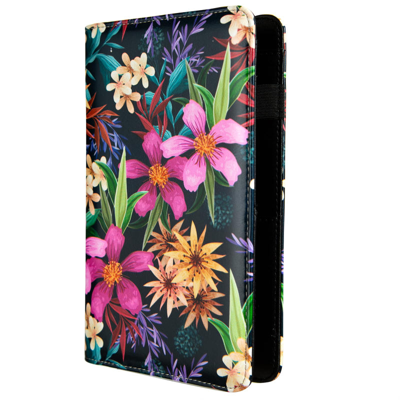 AIRMORS Cute Server Book for Waitress,Restaurant Waiter Wallet Server Booklet Ticket Book Holder Fit Server Apron with Zipper Pocket Accessories Server Check Book (Tropical Flower) Tropical flower