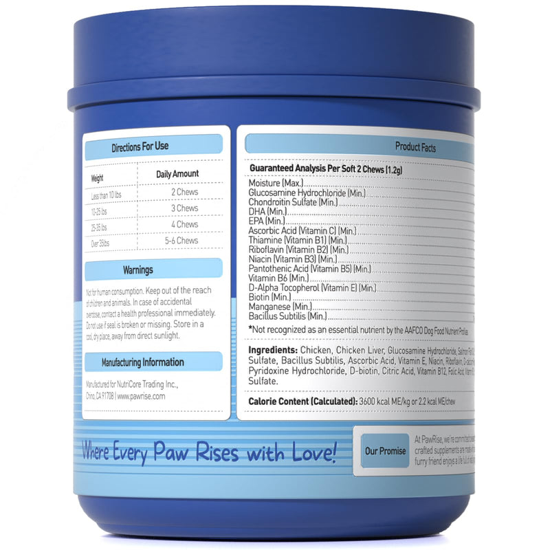Freeze-Dried Dog Multivitamin – Probiotics, Glucosamine, Omega-3, Vitamins & Minerals for Immune, Joint, Skin & Coat Support – 200 Chews