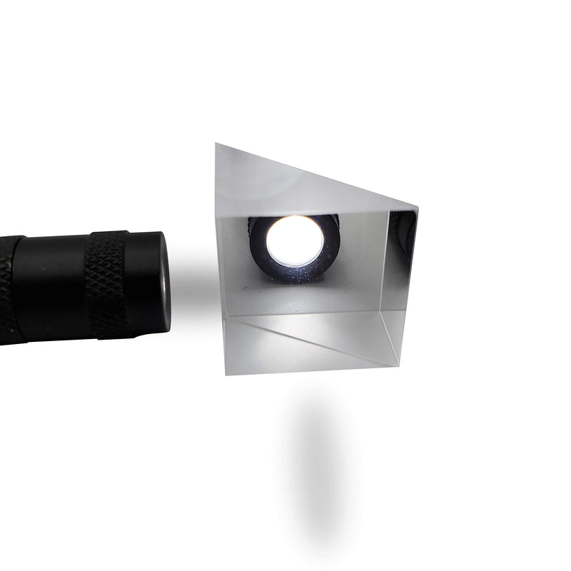 25 mm Glass Right Angle Triangle Prism, Coated Reflecting Prism, Right Angle Prism Mirror, Component for Precision Optical Instruments