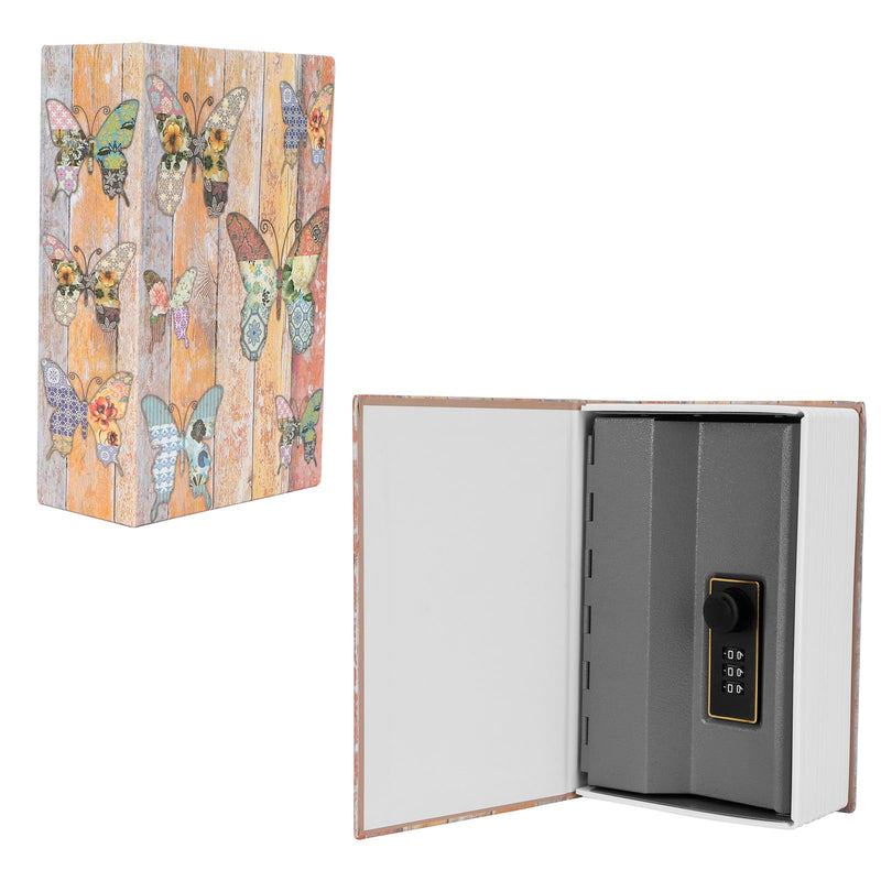 Oumefar Money Box, Fireproof Safes Portable Book Combination Lock Hidden Diversion for Money Secret Hollow Book Money Box with Lock Diversion Book Lock Box Secret Book Hidden