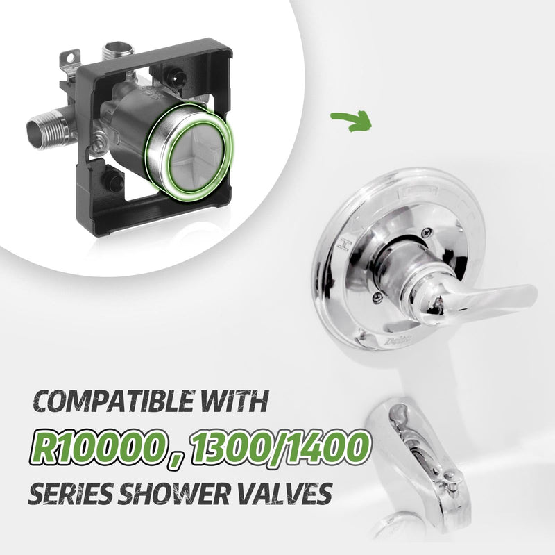 2Pcs RP22734 Replacement Valve Cover Nut, Compatible with D R10000, 1300/1400 Series Shower Valves 2