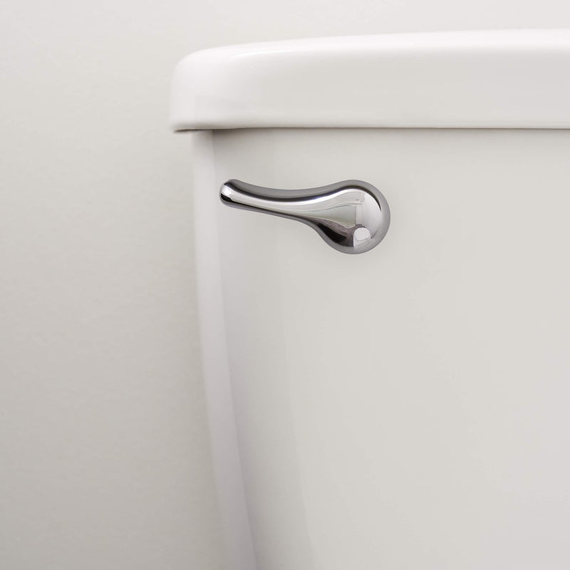 Qualihome Toilet Handle Lever Flush Replacement, Front Mount, Chrome, Universal Fitting Chrome Polished