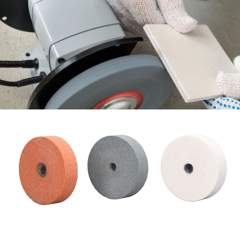 3pcs Bench Grinding Wheel, Silicon Carbide Grinding Stone Pedestal Abrasive Wheel for Metal Ceramic Wood