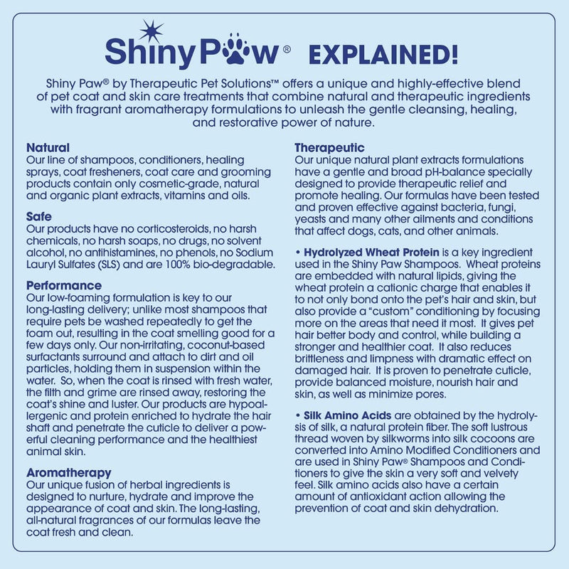 Dog Ear Cleaner Solution for Dogs & Cats 16 oz by Shiny Paw | Wintergreen, Camphor & Aloe – Gentle Ear Flush for Pets Health | Dog Ear Wash | Made in the USA