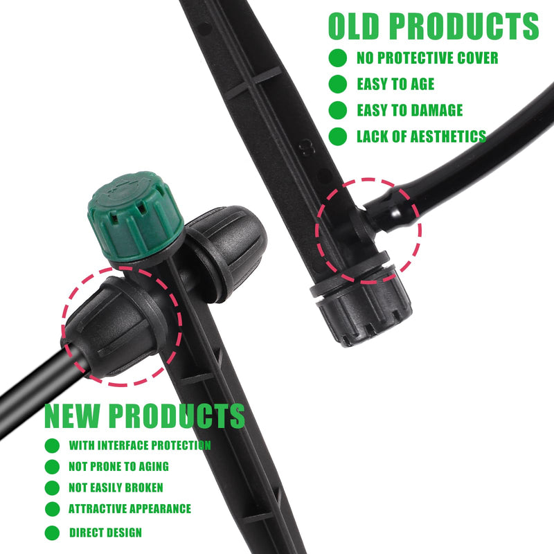 Drip Irrigation Emitters for 1/4" Tubing,Adjustable 360 Degree Automatic Irrigation Dripper on 6.5" Arrow Stake for Garden Irrigation System(30Pcs Irrigation Drippers) 30Pcs Irrigation Drippers
