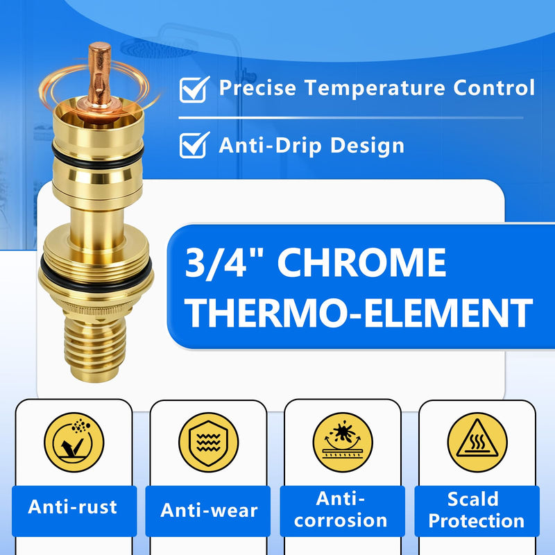 47582000 Thermostatic Shower Cartridge Compatible with GrohTemp/Grotherm