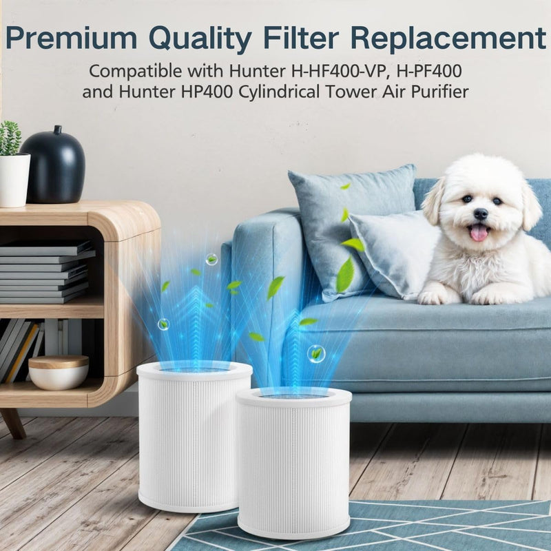 HP400 Filter for Hunter H-HF400-VP H-PF400 Cylindrical Tower Air Purifier