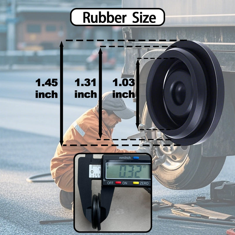 Trailer Hub Cap Plugs, Grease Rubber Plugs for 1.98"/2.44"/2.72" Trailer Axle Cap, Trailer Dust Bearing Cap Cup for Most 2000 to 3500 Pound Dexter Trailer EZ Lube RV Camper Wheel Cover Axle, 4 Pcs 4Pcs