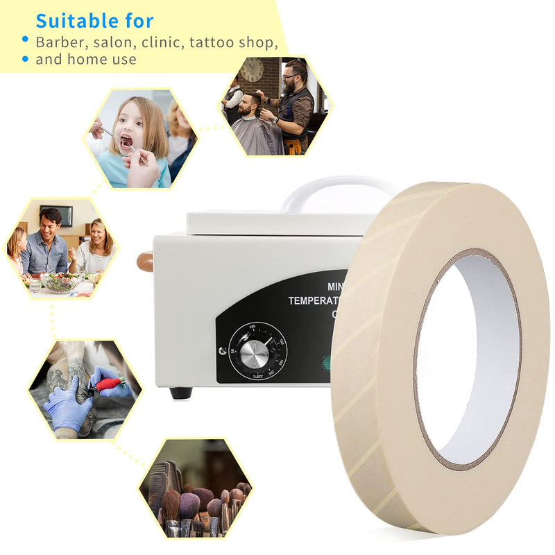 Autoclave Indicator Tape Steam Lead and Latex Free Dental Tattoo Supply 0.78" Wide, 54.68 Yards
