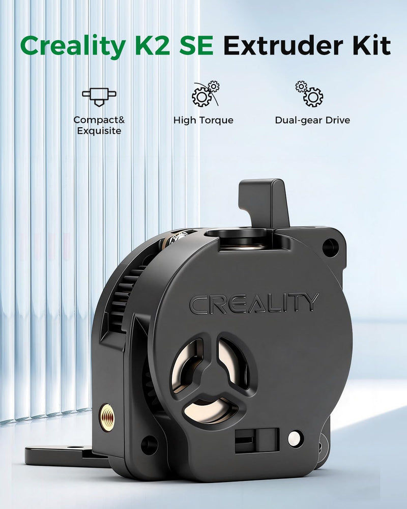 Creality Official K2 SE Extruder Kit, 80N Strong Extrusion Force & Dual Gear Design Provide Smooth and Precise Feeding, Compatible with Creality K2 SE