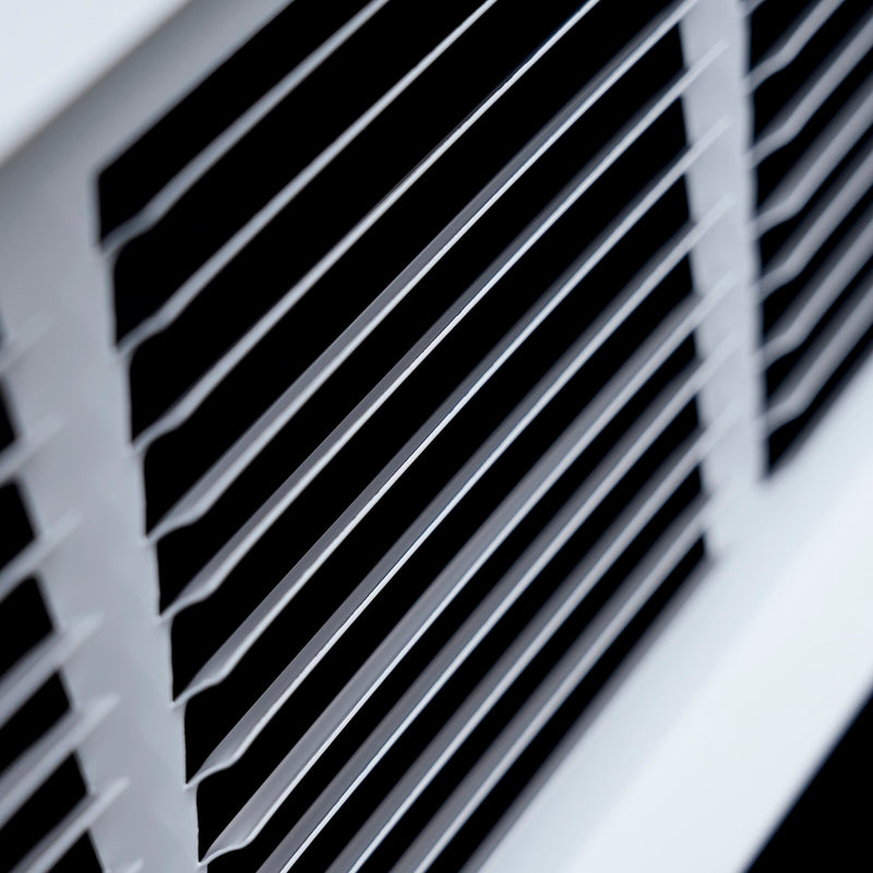 Fits 14x8 Duct Opening | Steel Baseboard Return Air Grille by Handua | Vent Cover Grill | 7/8" Margin Turnback [Depth] to Fit Baseboard | White | Outer Dimensions: 15.75"W X 9.75 "H 1 14"W x 8"H [Duct Opening]