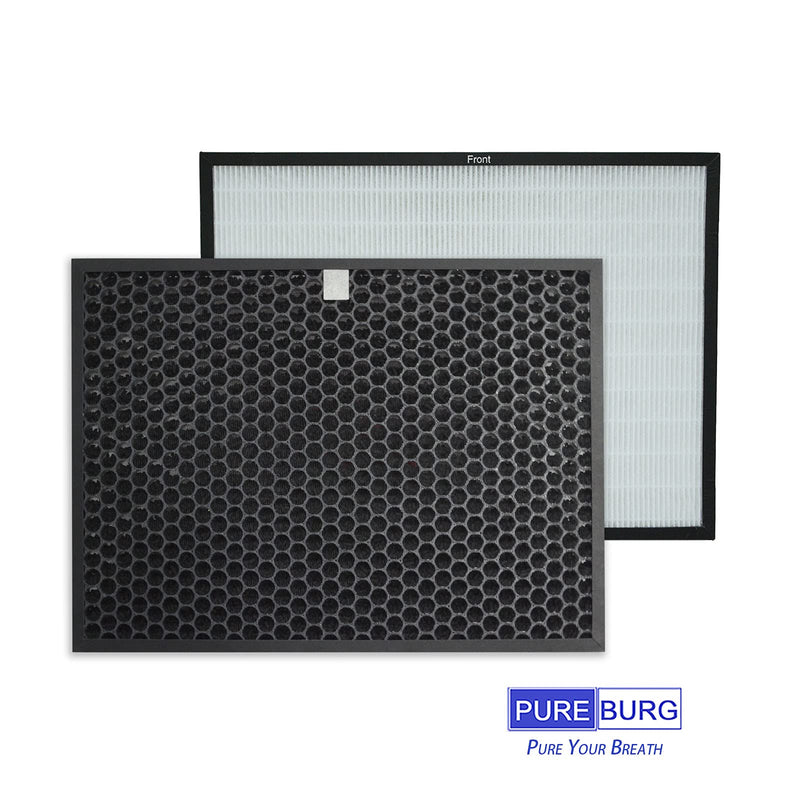 PUREBURG Filter Pack Compatible with Rabbitair BioGS BioGP Air Purifiers