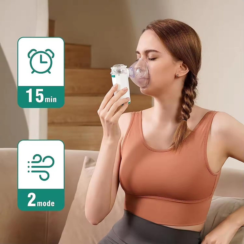 Nebulizer, Portable Nebulizer for Adults and Kids,Handheld Mesh Nebulizer for Breathing Problem, Rechargeable Ultrasonic Nebulizer for Travel Home Use - NewNest Australia