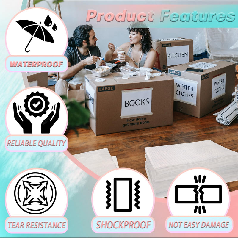 100 Pack Cushion Foam Pouches and Sheets Moving Supplies, 10X12 inch Moving Foam Wrap Pouches, Packing Supplies for Storage and Shipping, Protect mug, Cup, Glasses, China, and Dishes(0.04" Thickness) 100P10X12"-0.04T