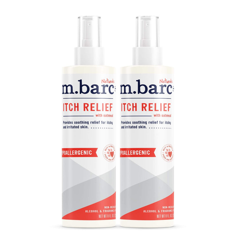 M.BARC Naturals Itch Relief with Oatmeal for Dogs and Cats 8 oz (2- Pack)
