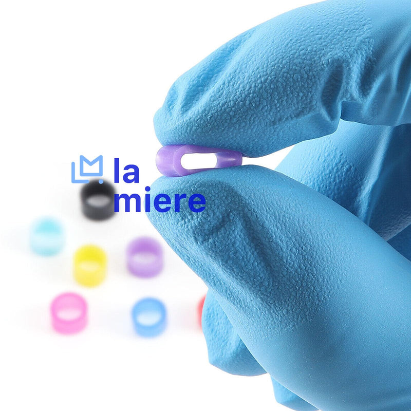 Dental Code Ring 100Pcs Silicone Dental Instrument Color Code Rings, Orthodontic Code Rings, Mix Color, Small
