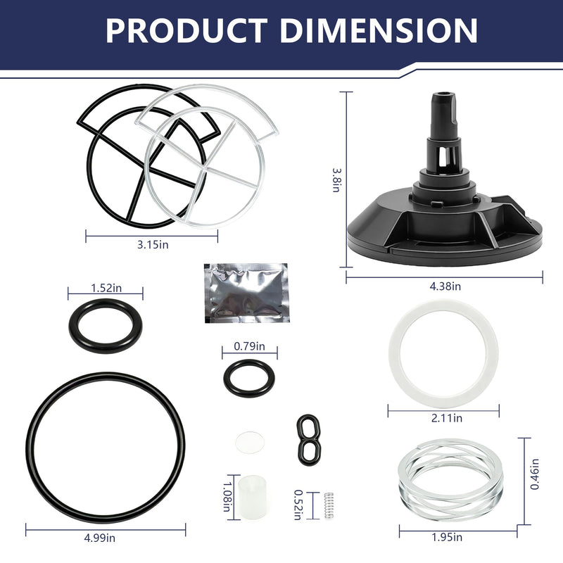 New Upgraded 7257535 Water Softener 1″ High Flow Valve Rotor & Seal Kit