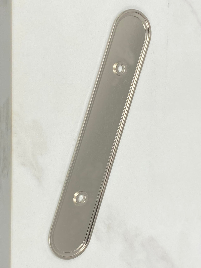 CKP Brand #300 3 in. (76mm) Oval Backplate, Brushed Nickel - 25 Pack
