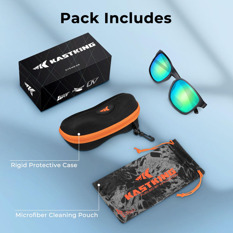 KastKing Pecos Bifocal Polarized Sunglasses, Bi-Focal x1.5 x2.0 x2.5 Magnifications, Sport Reader Sunglasses, UV Protection Matte Black Frame, Brown Lens Bifocal +2.50