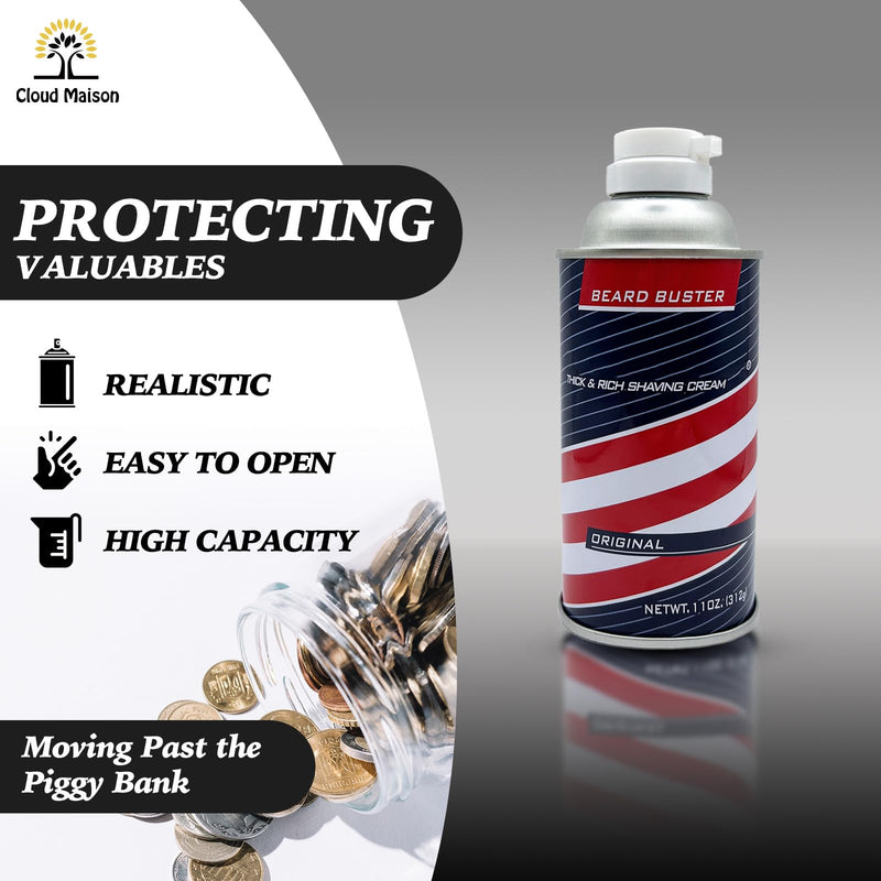 Fake Soup Can Diversion Safe - Keep Your Valuables Safe - like Jewelry, Cash, Money, Coins, Car Keys - Storage Home Security - Barasol Shaving Cream