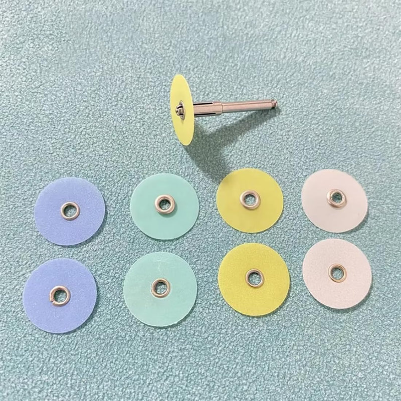 Dental Composite Finishing Polishing Disc 40Pcs Metal Connector Polishing Kit (12MM) 12MM